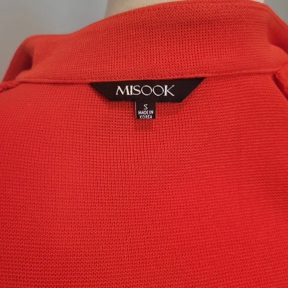 MISOOK Knitted Oranged Studded Stretch Tank & Jacket Twin Set SZ S/M